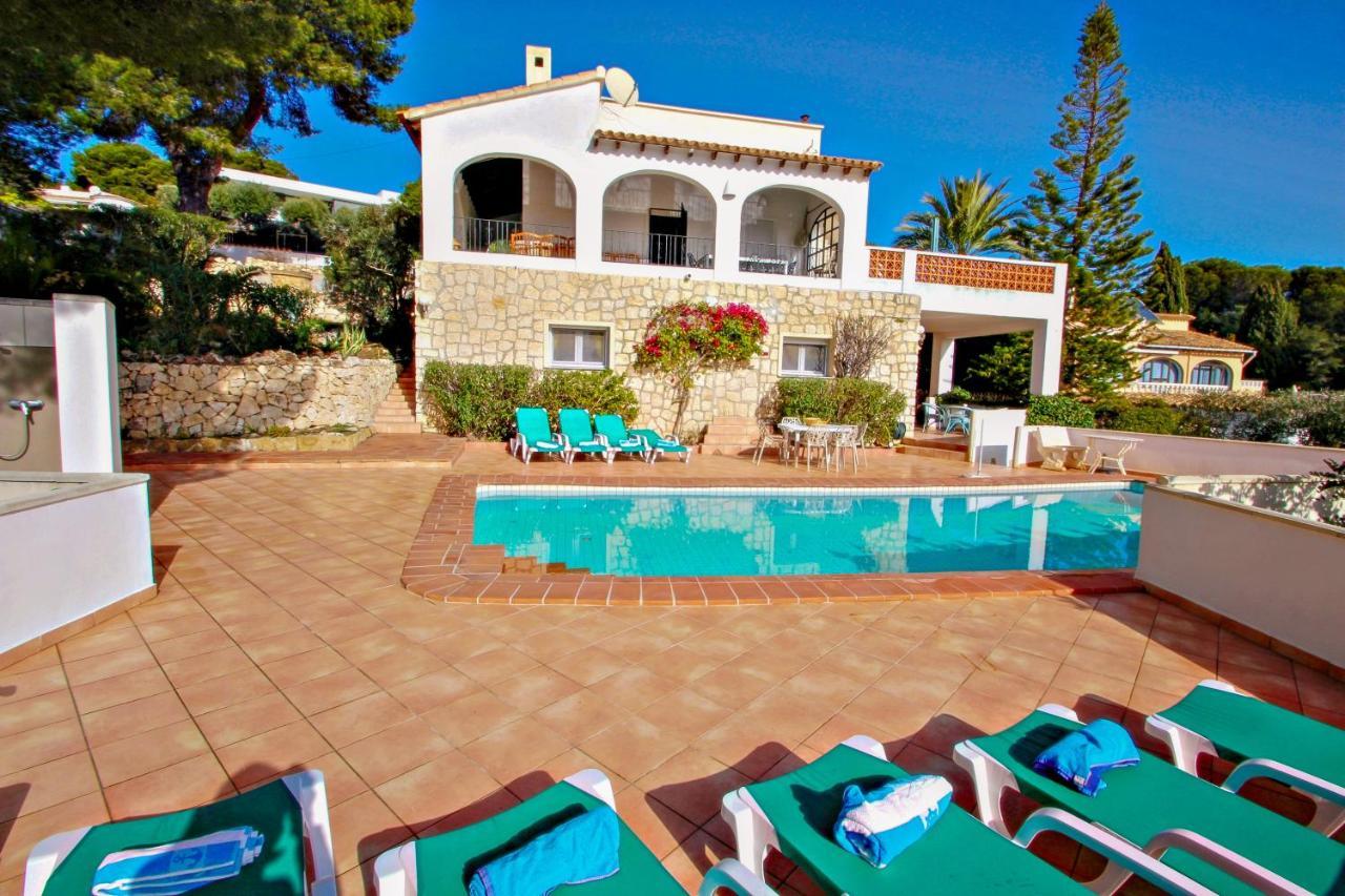Dos Chicas - Sea View Villa With Private Pool In Moraira Teulada Eksteriør billede